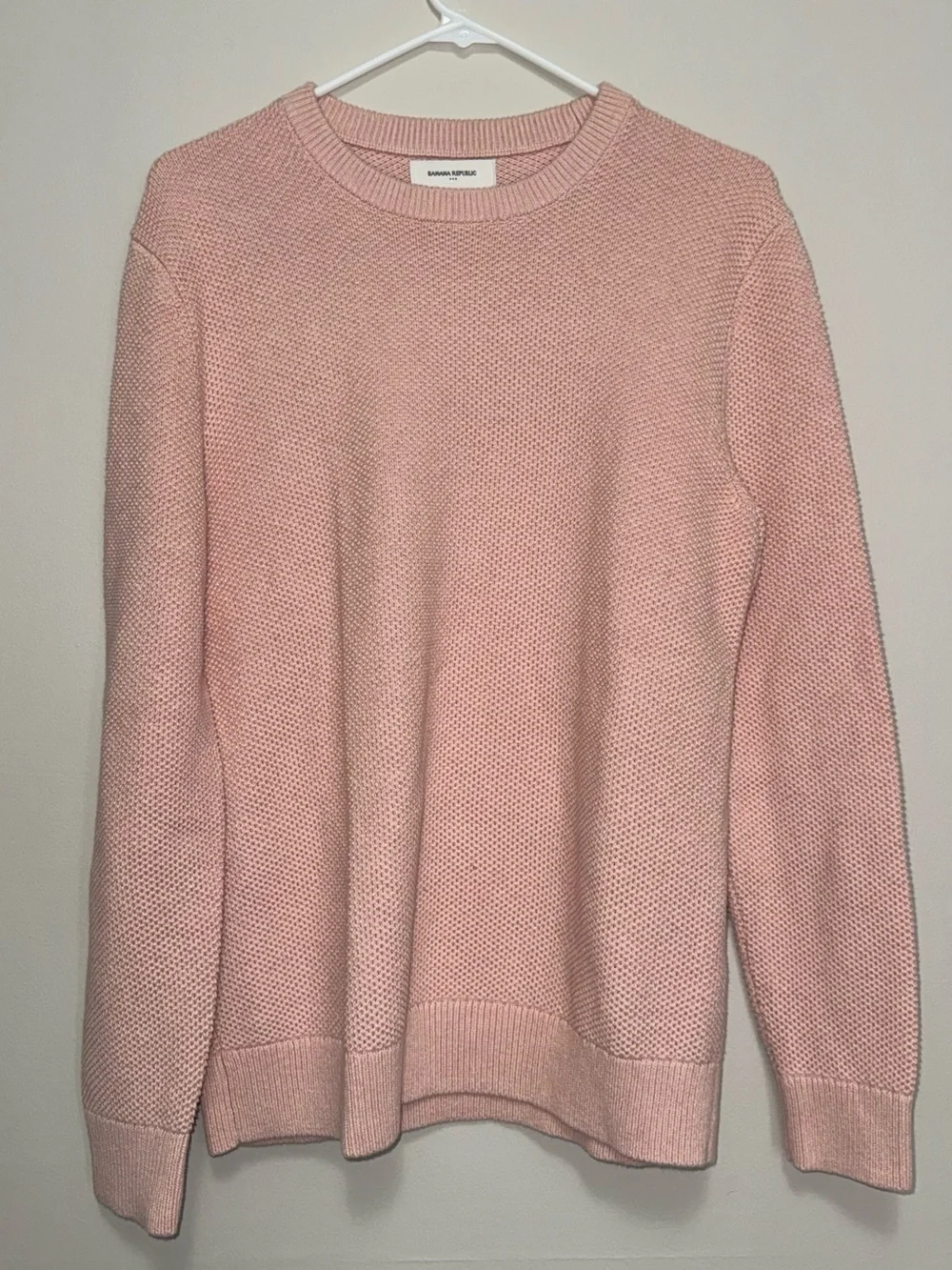 Banana Republic Blush Pink Crewneck Knit Sweater